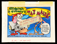 The Ren & Stimpy Show "Ren Hoek & Stimpy's Taj Mahal" Two-Piece Animation Serigraph Cel at PristineAuction.com
