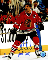 Chris Chelios Signed Blackhawks 8x10 Photo Inscribed "HOF 2013" (Schwartz) at PristineAuction.com