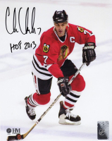 Chris Chelios Signed Blackhawks 8x10 Photo Inscribed "HOF 2013" (Schwartz) at PristineAuction.com