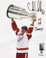 Chris Chelios Signed Blackhawks 8x10 Photo Inscribed "02, 08 Champs" (Schwartz) at PristineAuction.com