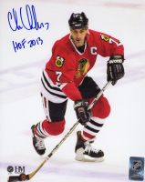 Chris Chelios Signed Blackhawks 8x10 Photo Inscribed "HOF 2013" (Schwartz) at PristineAuction.com