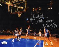 Christian Laettner Signed Duke Blue Devils 8x10 Photo Inscribed "The Shot 3-28-92" (JSA) at PristineAuction.com