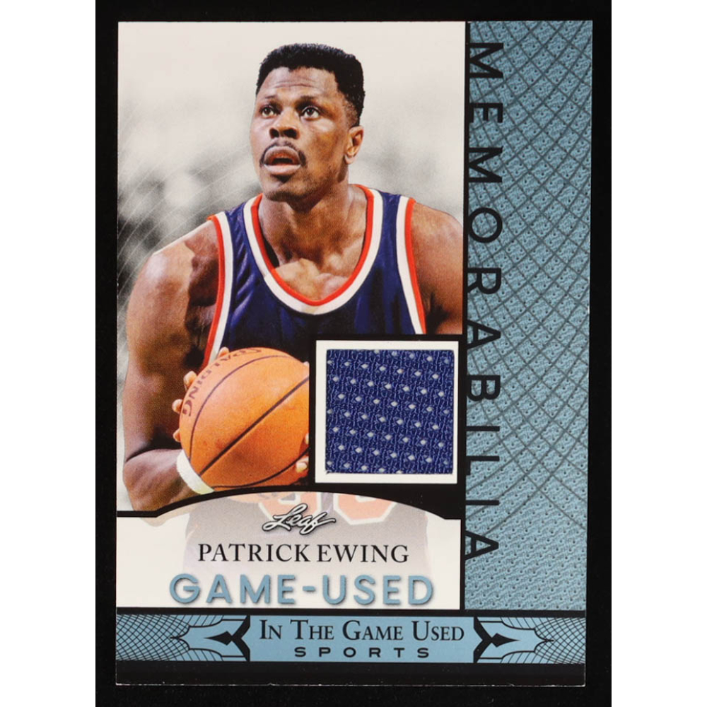 Patrick Ewing 2024 Leaf ITG Used Sports Game-Used Memorabilia Blue #GUM109 at PristineAuction.com