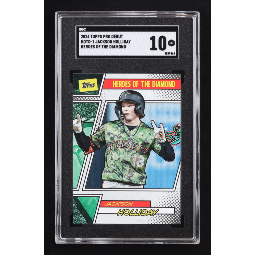 Jackson Holliday 2024 Topps Pro Debut Heroes of the Diamond #HOTD1 RC (SGC 10) at PristineAuction.com
