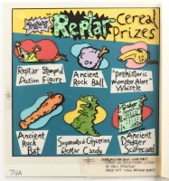 Rugrats "Reptar Cereal Prizes" Three-Piece Animation Serigraph Cel at PristineAuction.com