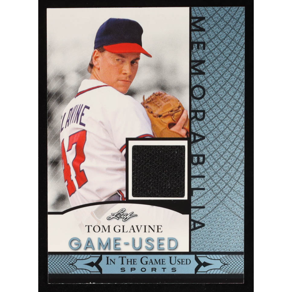 Tom Glavine 2024 Leaf ITG Used Sports Game-Used Memorabilia Blue #GUM137 at PristineAuction.com