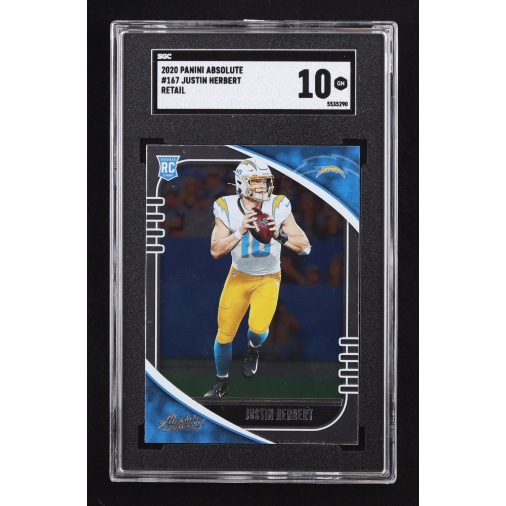 Justin Herbert 2020 Absolute Retail #167 RC (SGC 10) at PristineAuction.com