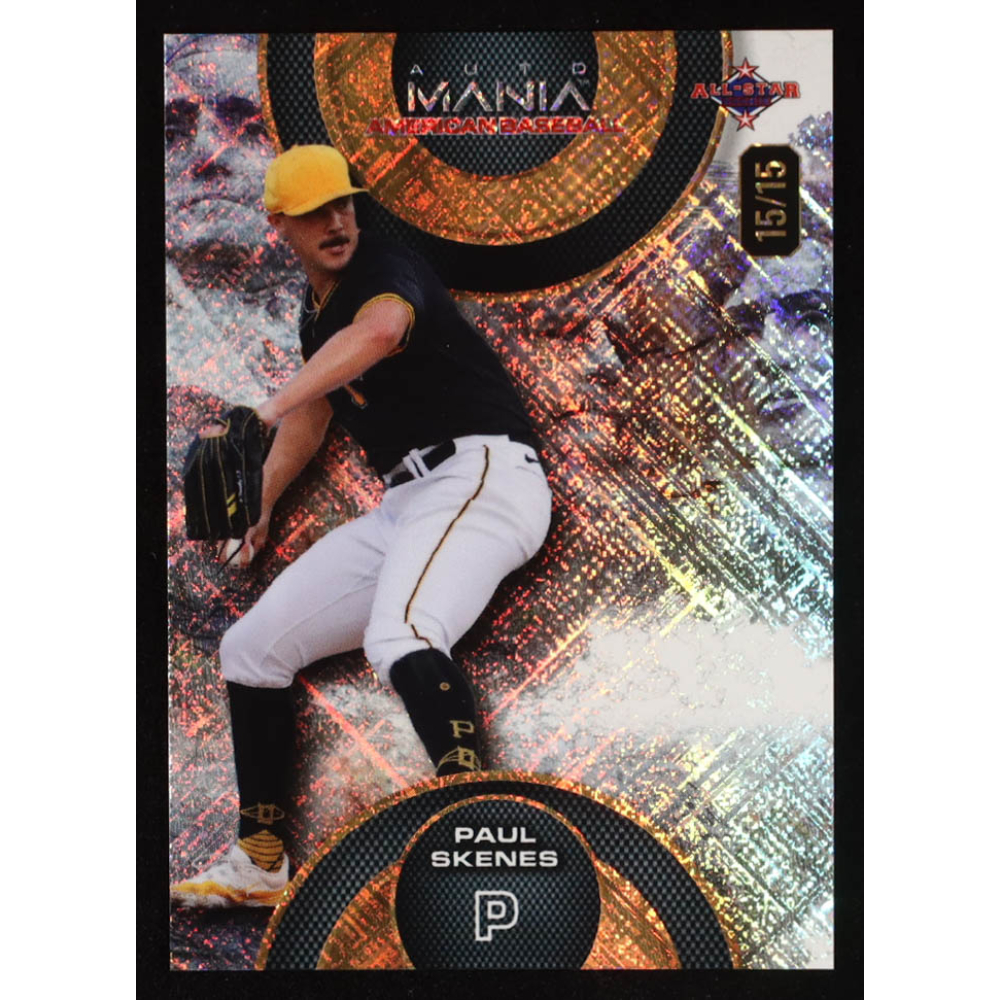 Paul Skenes 2024 Wild Card Auto Mania American Baseball Circle Mt. Rushmore Shimmer #AMAC-PS3 RC #15/15 at PristineAuction.com