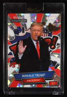 Donald Trump 2024 Wild Card Alumination Comix Trump! Crystal Silver #ACBLTDT6 #7/8 at PristineAuction.com