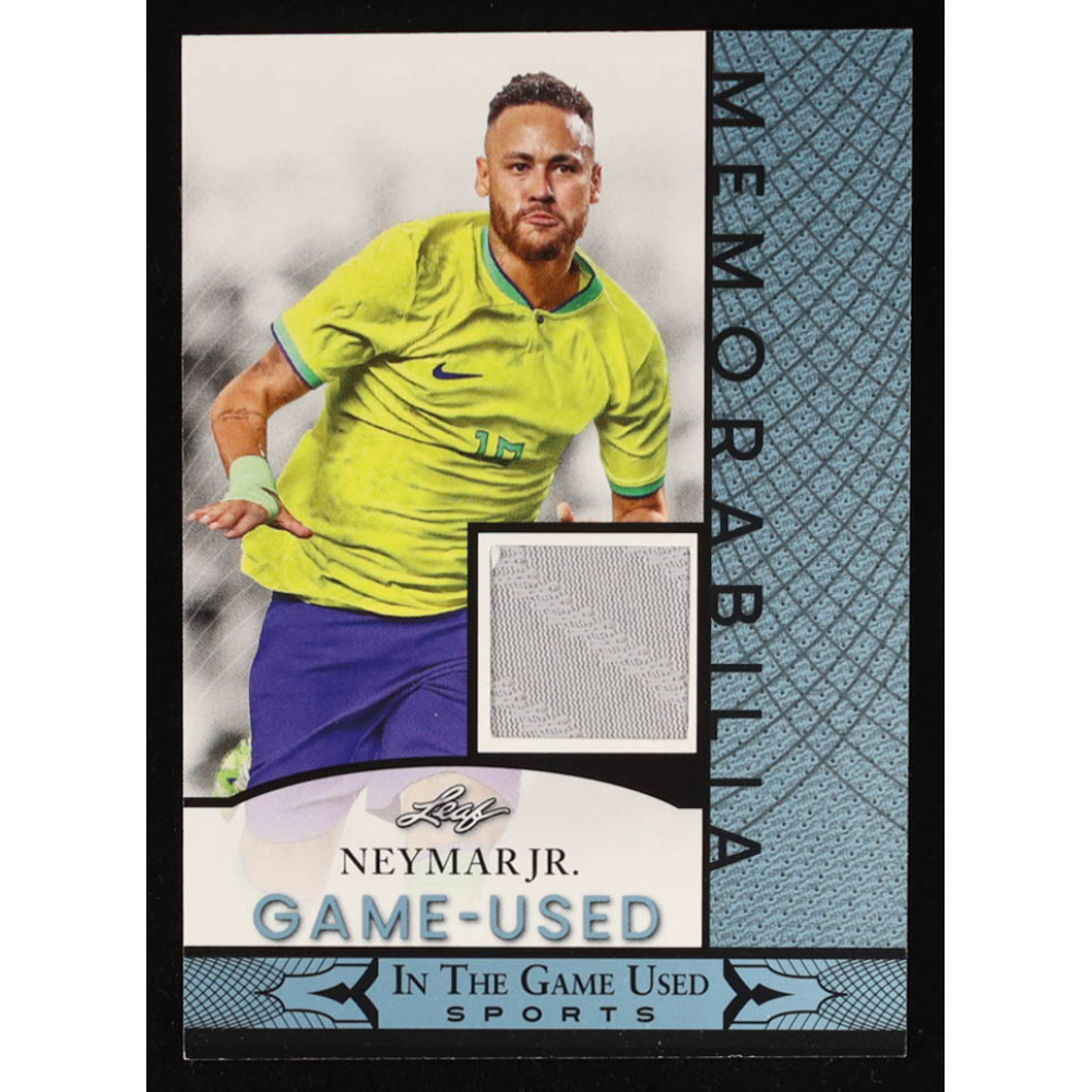 Neymar Jr. 2024 Leaf ITG Used Sports Game-Used Memorabilia Blue #GUM104 at PristineAuction.com