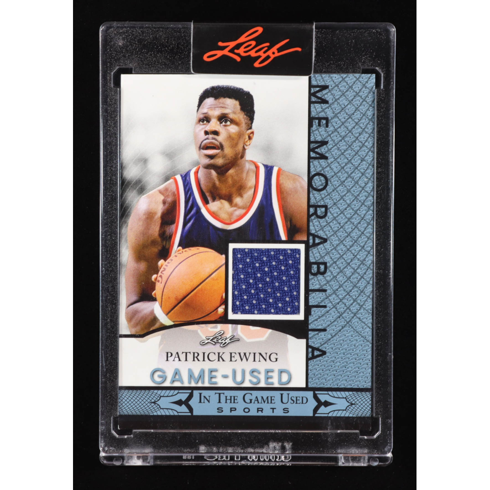 Patrick Ewing 2024 Leaf In The Game Used Memorabilia Blue #109 at PristineAuction.com