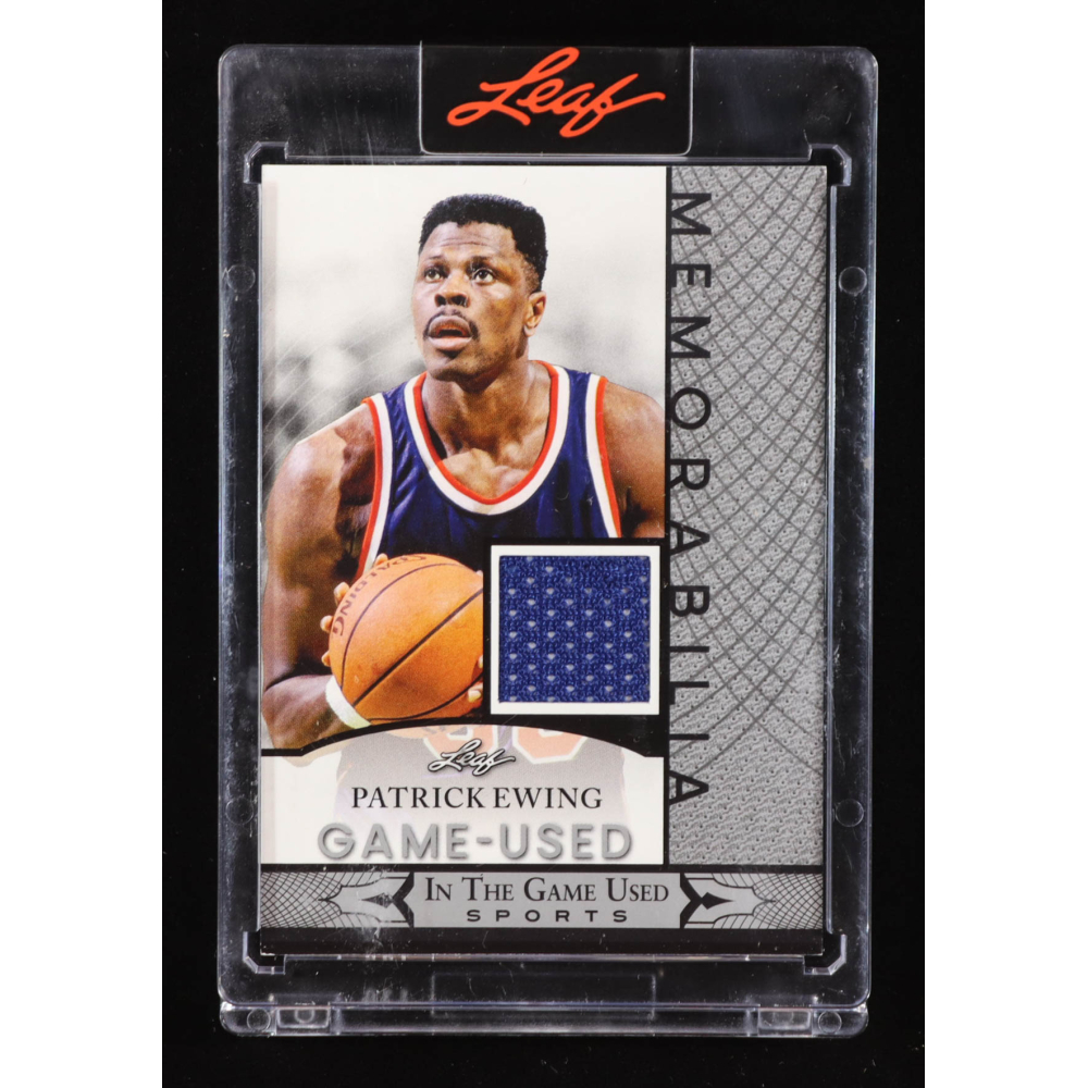 Patrick Ewing 2024 Leaf In The Game Used Memorabilia Silver #109 at PristineAuction.com