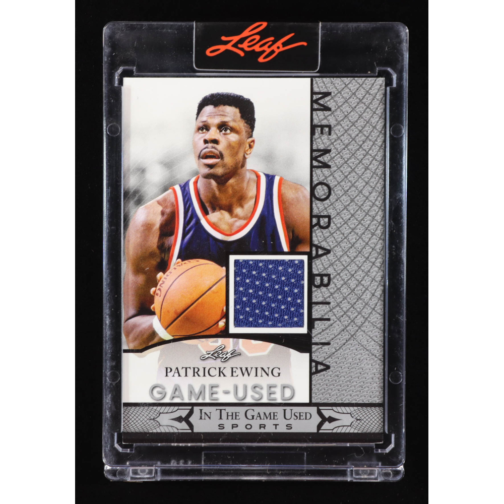 Patrick Ewing 2024 Leaf In The Game Used Memorabilia Silver #109 at PristineAuction.com