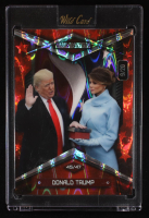 Donald Trump 2025 Wild Card Alumination American Flag RayWave Red #AFBCSRDT7 #09/20 at PristineAuction.com