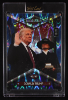 Donald Trump 2025 Wild Card Alumination RayWave Blue #SKBCSPDT8 #18/20 at PristineAuction.com