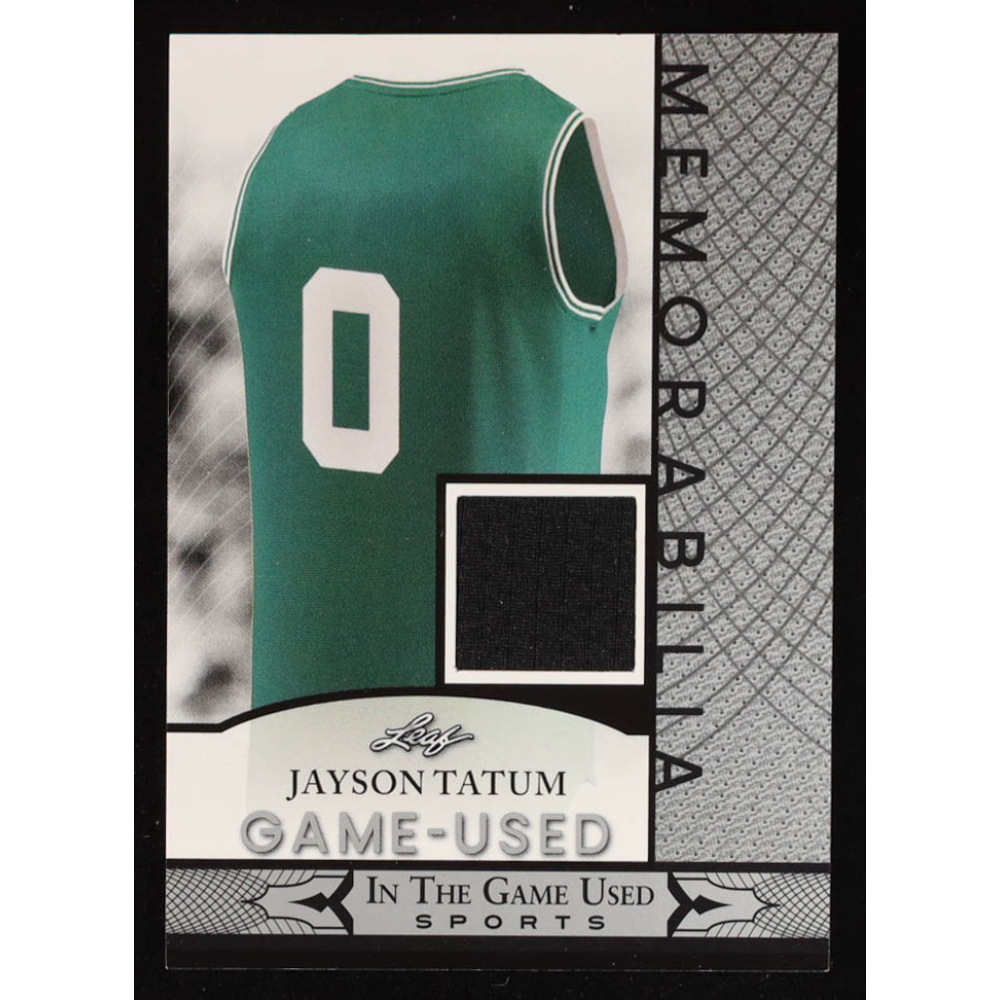 Jayson Tatum 2024 Leaf ITG Used Sports Game-Used Memorabilia Silver #GUM59 at PristineAuction.com