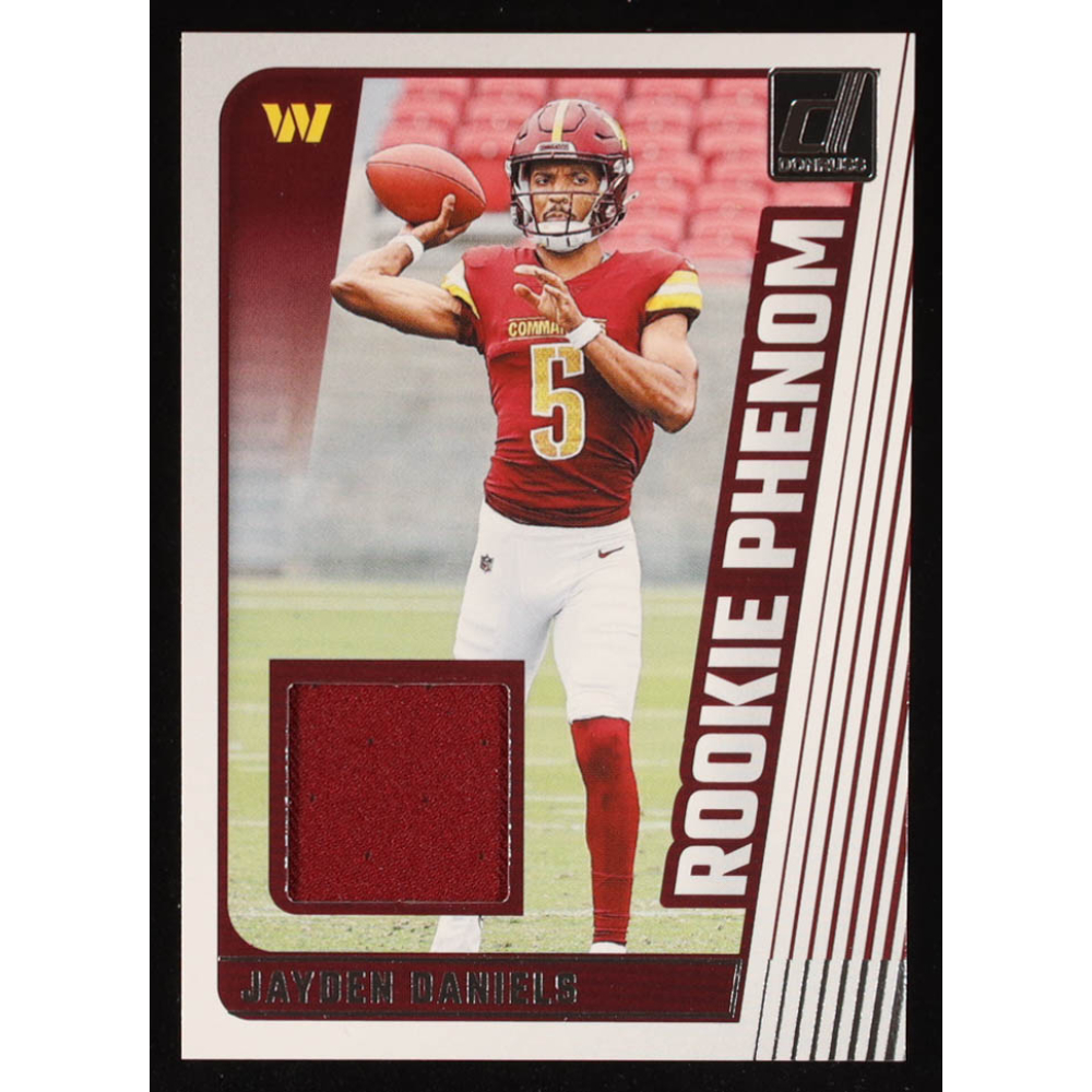 Jayden Daniels 2024 Donruss Rookie Phenom Jerseys #40 RC at PristineAuction.com