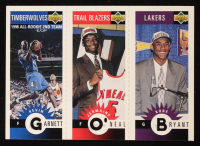 Kobe Bryant / Jermaine O'Neal / Kevin Garnett 1996-97 Collector's Choice Mini-Cards #M129 RC at PristineAuction.com