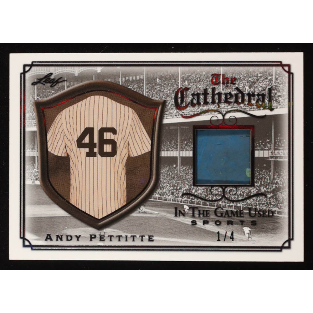 Andy Pettitte 2022 Leaf ITG Used Sports The Cathedral Silver #TC01 #1/4 at PristineAuction.com