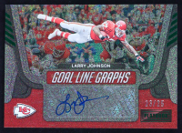 Larry Johnson 2022 Panini Playbook Goal Line Graphs Autographs Green #19 #23/25 at PristineAuction.com