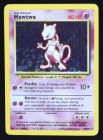 Mewtwo Pokemon 1999 Base Unlimited #10 Holo at PristineAuction.com
