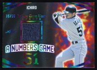 Ichiro Suzuki 2024 Leaf ITG Used Sports A Numbers Game Crystal Rainbow #ANG18 #35/35 at PristineAuction.com