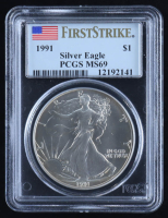 1991-P U.S. Silver Eagle - First Strike (PCGS MS69) at PristineAuction.com