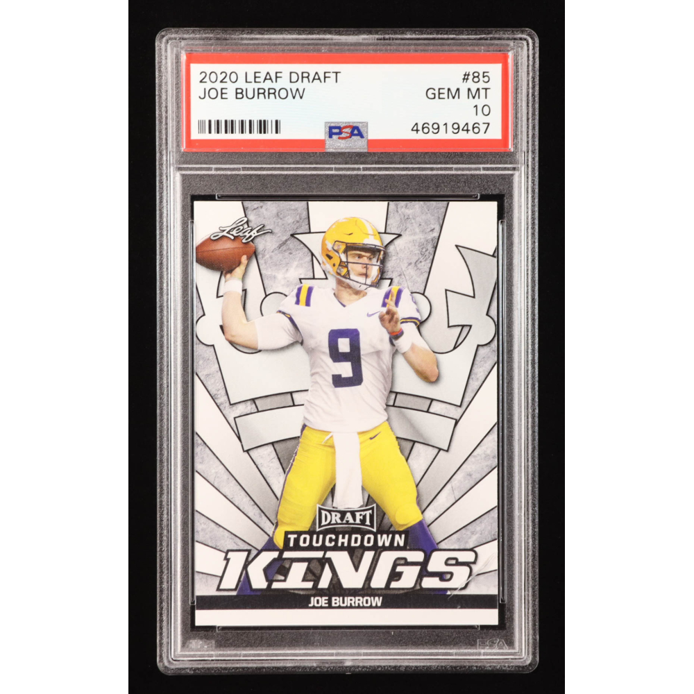 Joe Burrow 2020 Leaf Draft #85 RC (PSA 10) at PristineAuction.com
