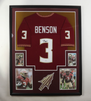 Trey Benson Signed Custom Framed Jersey Display (JSA) at PristineAuction.com