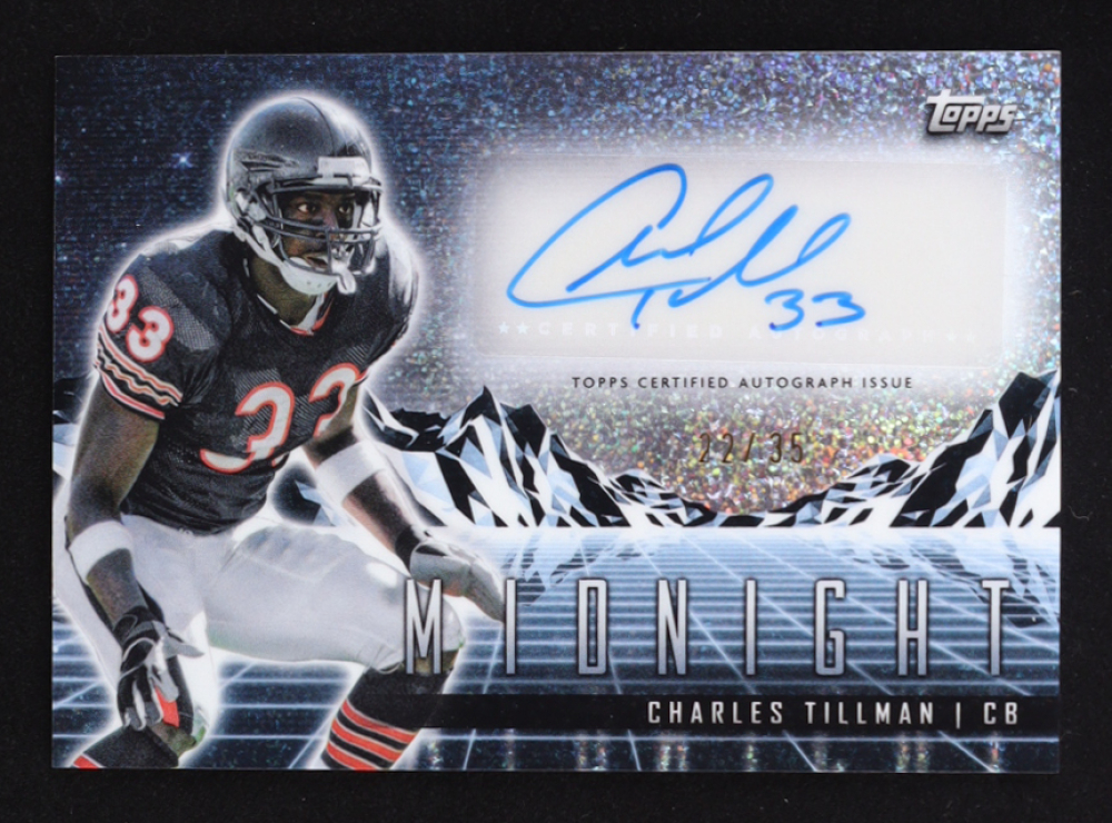 Charles Tillman 2024 Topps Midnight Horizon Signatures Winter Solstice #HZSCT #22/35