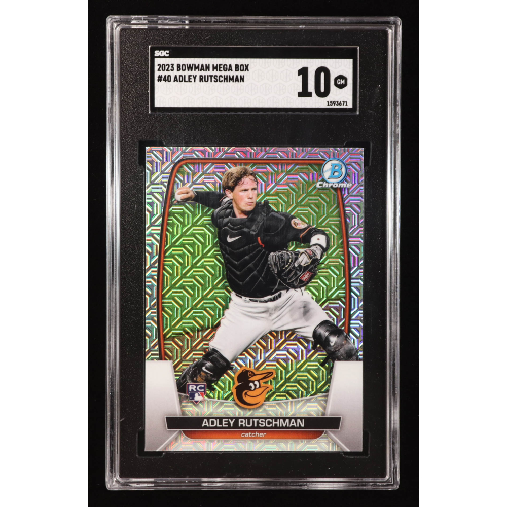 Adley Rutschman 2023 Bowman Chrome Mega Box #40 RC (SGC 10) at PristineAuction.com