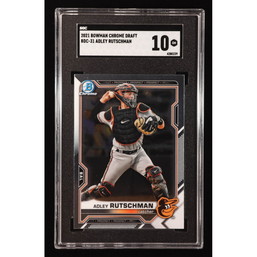 Adley Rutschman 2021 Bowman Chrome Draft #BDC31 RC (SGC 10) at PristineAuction.com