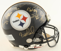 Steelers Super Bowl Champions Full-Size Authentic On-Field Helmet Signed & Inscribed By (28) with Joey Porter Sr., Ben Roethlisberger, Hines Ward, Ike Taylor (Mounted Memories) at PristineAuction.com