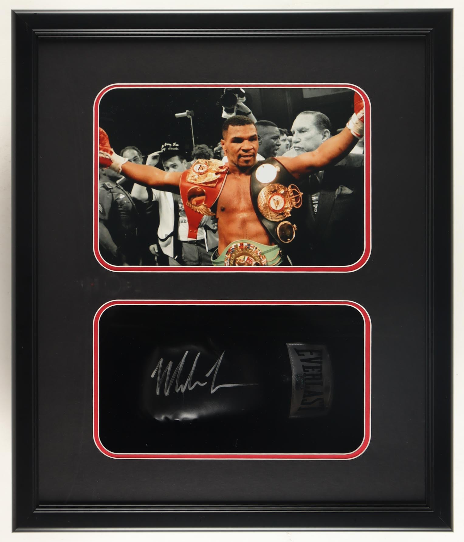 Mike Tyson Signed Boxing Glove Shadowbox Display (JSA & Tyson) at PristineAuction.com Mike Tyson Signed Boxing Glove Shadowbox Display (JSA & Tyson) at PristineAuction.com