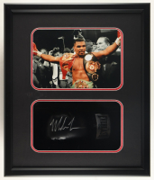 Mike Tyson Signed Boxing Glove Shadowbox Display (JSA & Tyson) at PristineAuction.com