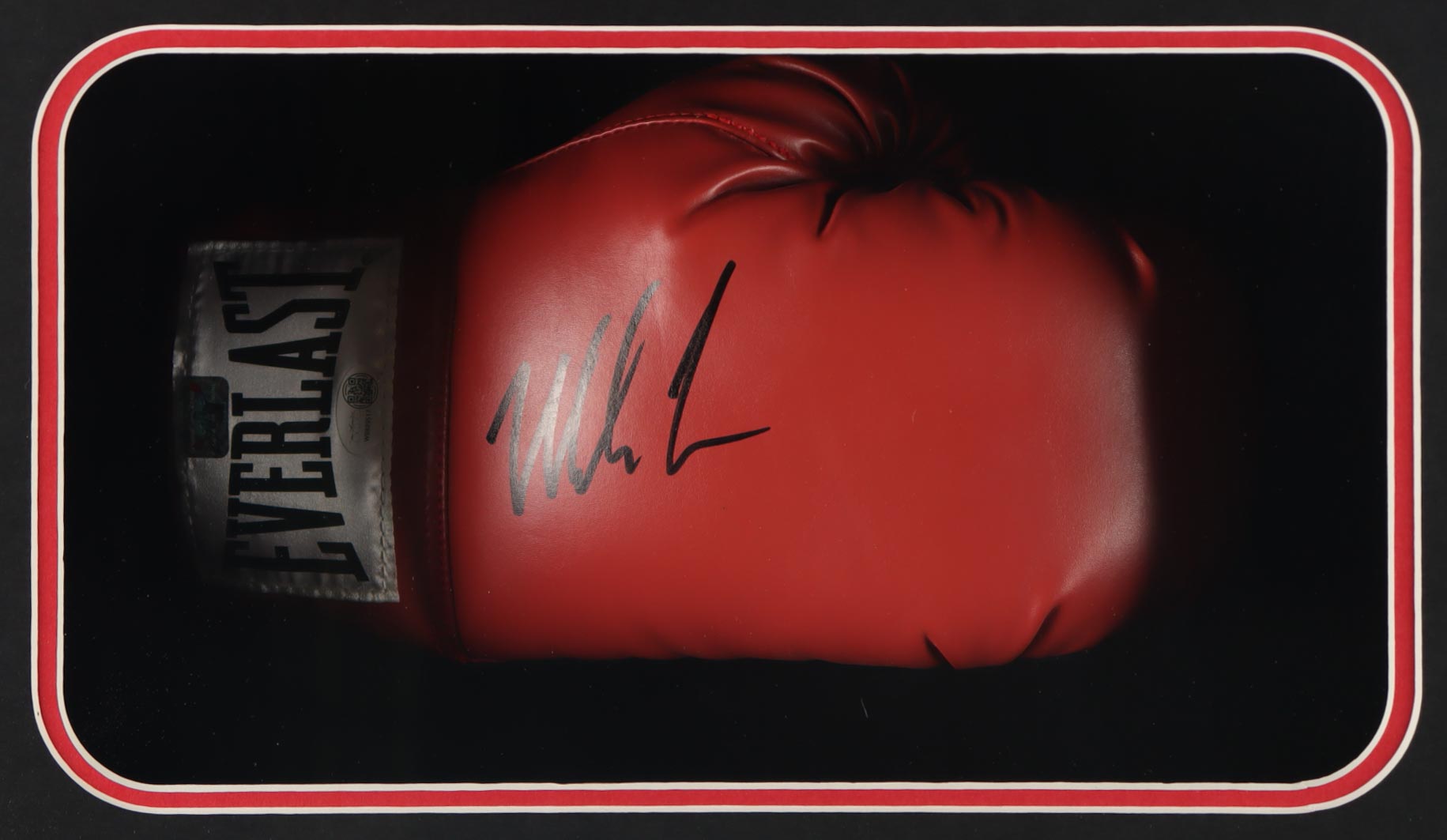 Mike Tyson Signed Boxing Glove Shadowbox Display (JSA & Tyson) at PristineAuction.com Mike Tyson Signed Boxing Glove Shadowbox Display (JSA & Tyson) at PristineAuction.com
