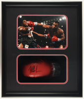 Mike Tyson Signed Boxing Glove Shadowbox Display (JSA & Tyson) at PristineAuction.com