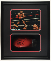 Mike Tyson Signed Boxing Glove Shadowbox Display (JSA & Tyson) at PristineAuction.com