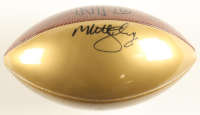Matt Suhey Signed Gold Panel NFL Football with Display Case (Schwartz) at PristineAuction.com
