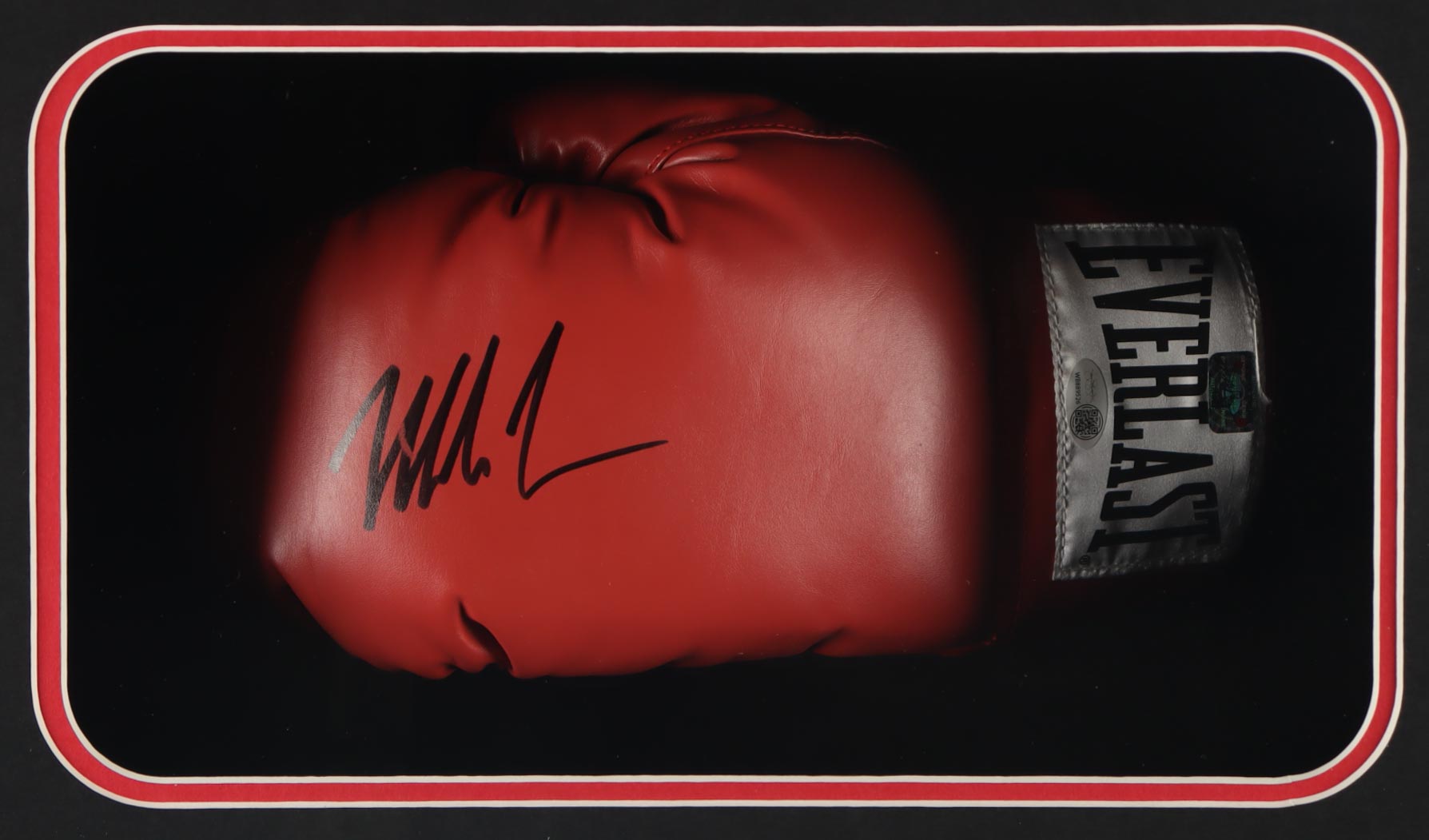 Mike Tyson Signed Boxing Glove Shadowbox Display (JSA & Tyson) at PristineAuction.com Mike Tyson Signed Boxing Glove Shadowbox Display (JSA & Tyson) at PristineAuction.com
