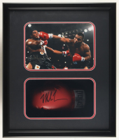 Mike Tyson Signed Boxing Glove Shadowbox Display (JSA & Tyson) at PristineAuction.com