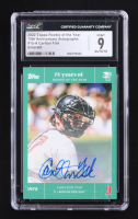 Carlton Fisk 2022 Topps Rookie of the Year 75th Anniversary Autographs Emerald #15A #9/50 (CGC 9 | Autograph Graded CGC 10) at PristineAuction.com