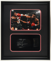 Mike Tyson Signed Boxing Glove Shadowbox Display (JSA & Tyson) at PristineAuction.com