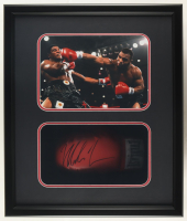 Mike Tyson Signed Boxing Glove Shadowbox Display (JSA & Tyson) at PristineAuction.com
