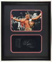 Mike Tyson Signed Boxing Glove Shadowbox Display (JSA & Tyson) at PristineAuction.com