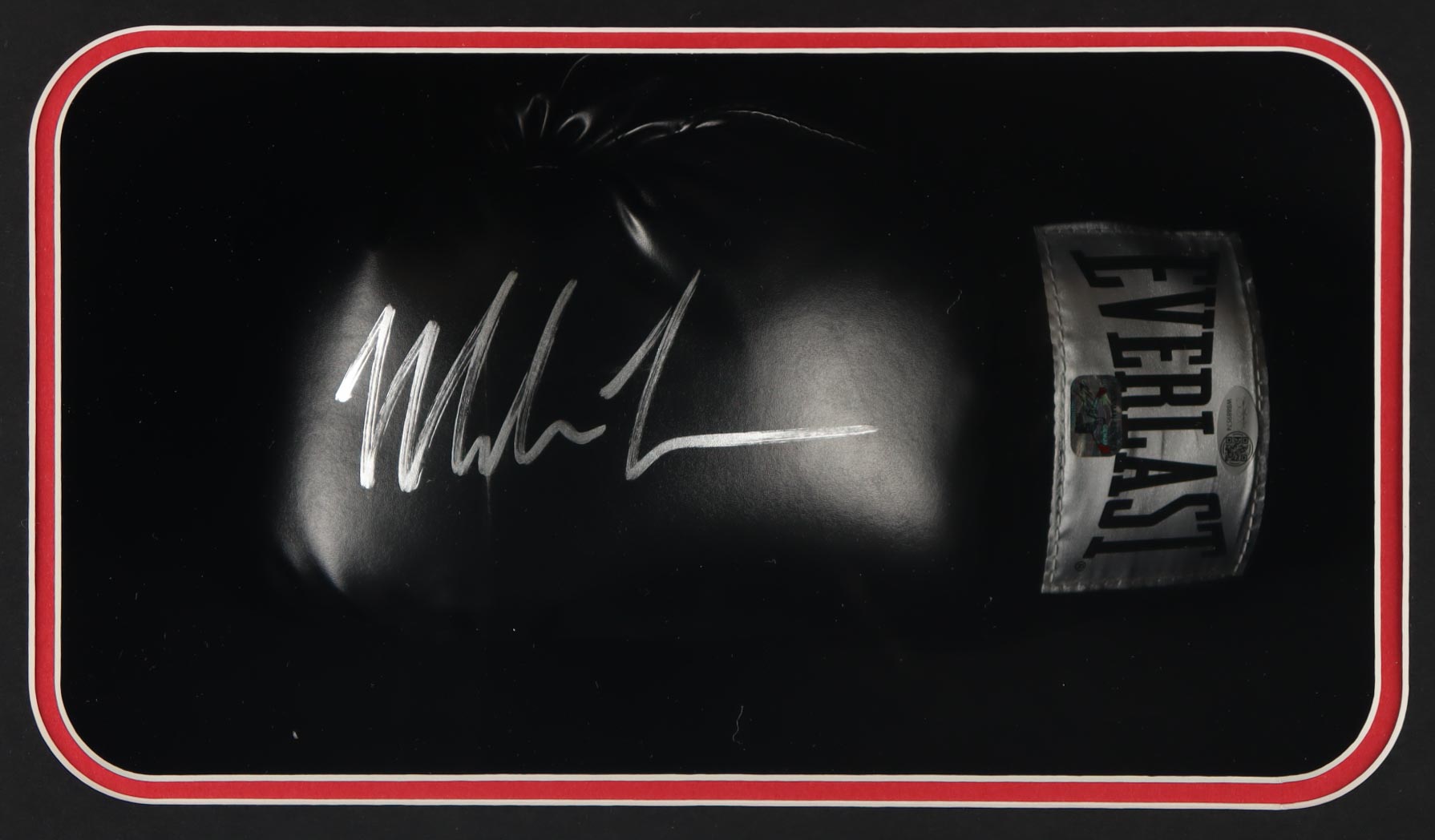 Mike Tyson Signed Boxing Glove Shadowbox Display (JSA & Tyson) at PristineAuction.com Mike Tyson Signed Boxing Glove Shadowbox Display (JSA & Tyson) at PristineAuction.com
