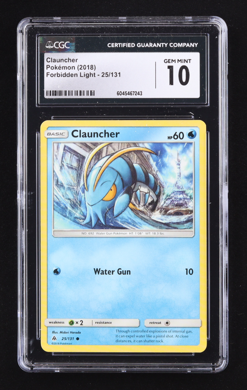 Launcher Pokemon Clauncher 2018 Pokemon Forbidden Light #25 (CGC 10) | Pristine Auction