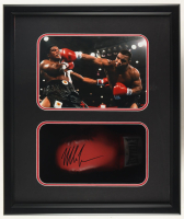 Mike Tyson Signed Boxing Glove Shadowbox Display (JSA & Tyson) at PristineAuction.com