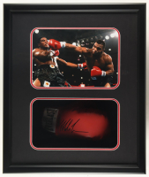 Mike Tyson Signed Boxing Glove Shadowbox Display (JSA & Tyson) at PristineAuction.com