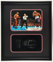 Mike Tyson Signed Boxing Glove Shadowbox Display (JSA & Tyson) at PristineAuction.com